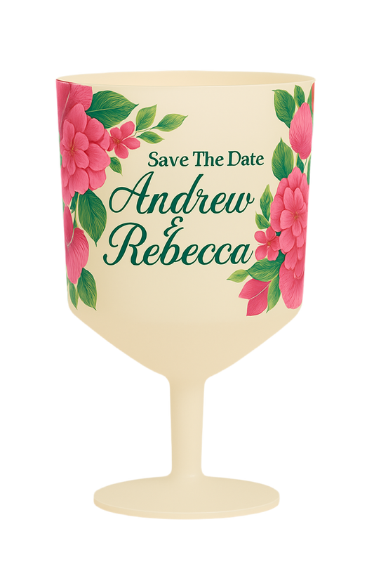 Custom Printed Wine Glasses – Reusable Full Colour Plastic Event Cups Priority 21 Day