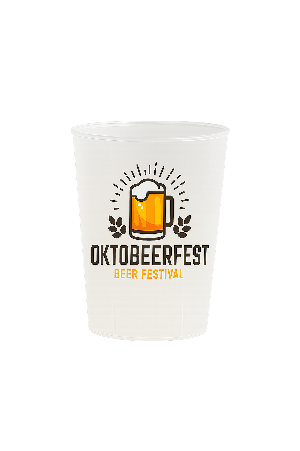 Custom Printed Half Pint Cups – Reusable Full Colour IML Priority 21 Day