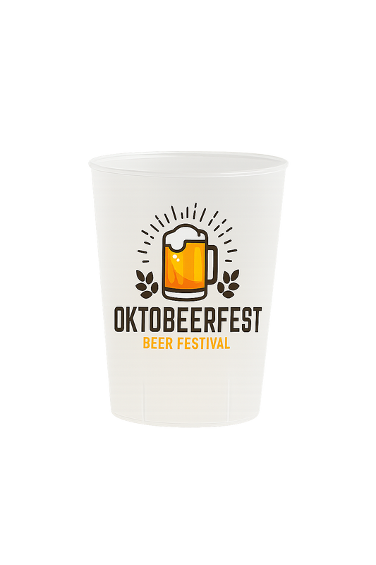 Custom Printed Half Pint Cups – Reusable Full Colour IML Priority 21 Day