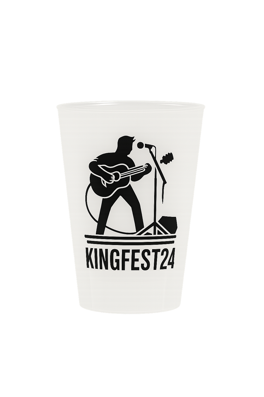 Custom Printed Festival Half Pint Cups – Reusable Single Colour Plastic Glasses Express 10 Day