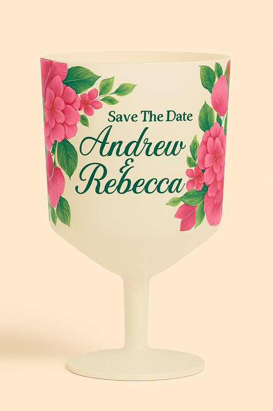 Custom Printed Wine Glasses – Reusable Full Colour Plastic Event Cups Priority 21 Day